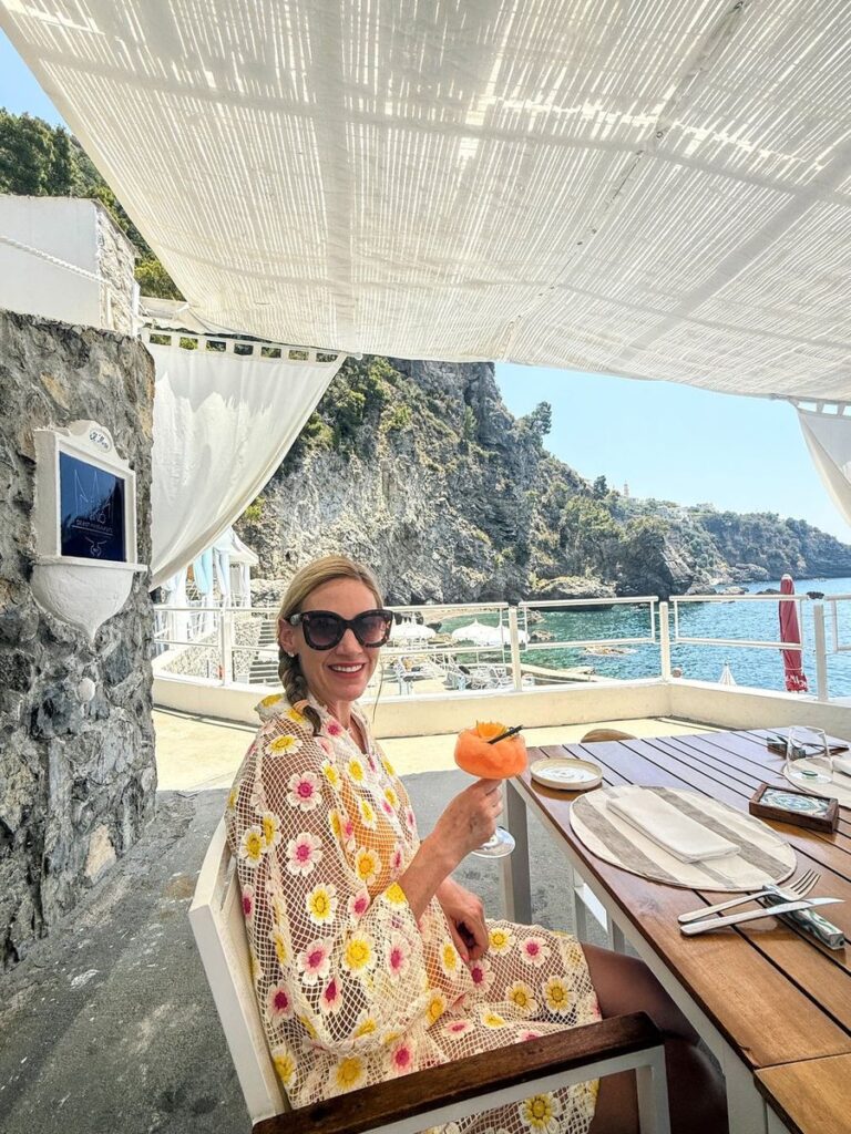 Sea view terrace at Grand Hotel Tritone in Praiano on the Amalfi Coast
